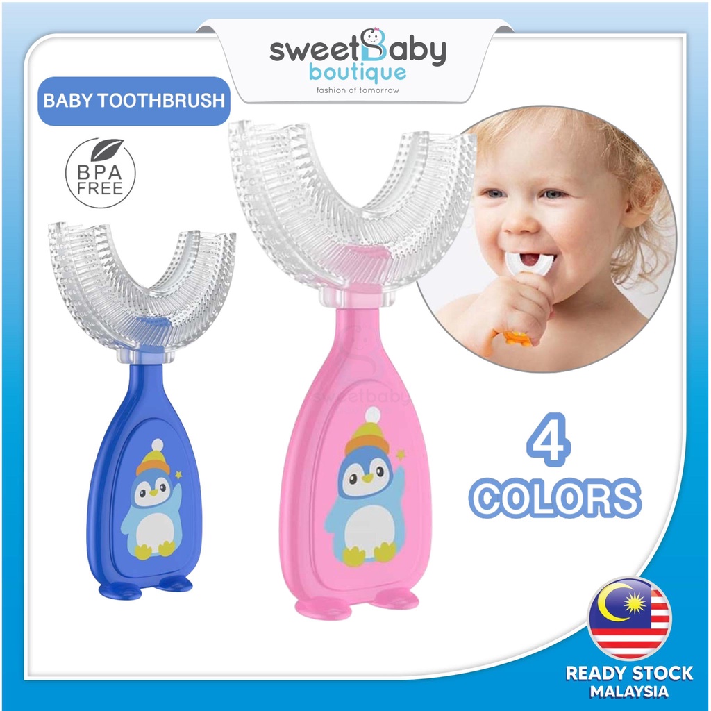 Kids Toddlers Toothbrush U Shape Cute Tooth Brush BPA Free Berus Gigi ...