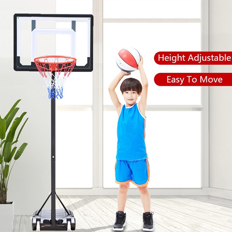 Basketball Hoop Height Adjustable Portable Hoops Rebounding Junior Hoop