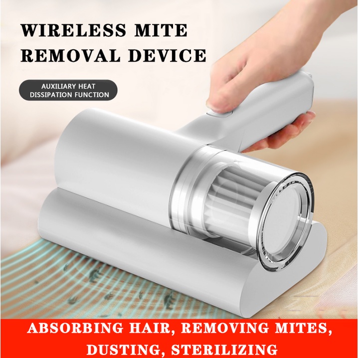 Vacuum ultra violet wireless handheld dust collector for removing