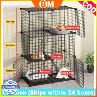 【COD】Stackable Pet Dog Cat Rabbit Cage Cat Cage Easy Assemble Kitten Hedgehog Hamster Pet (In stock)