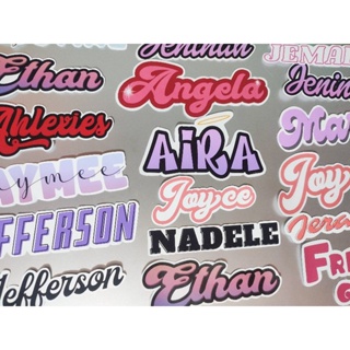 CUSTOMIZED NAME STICKERS(WATERPROOF)