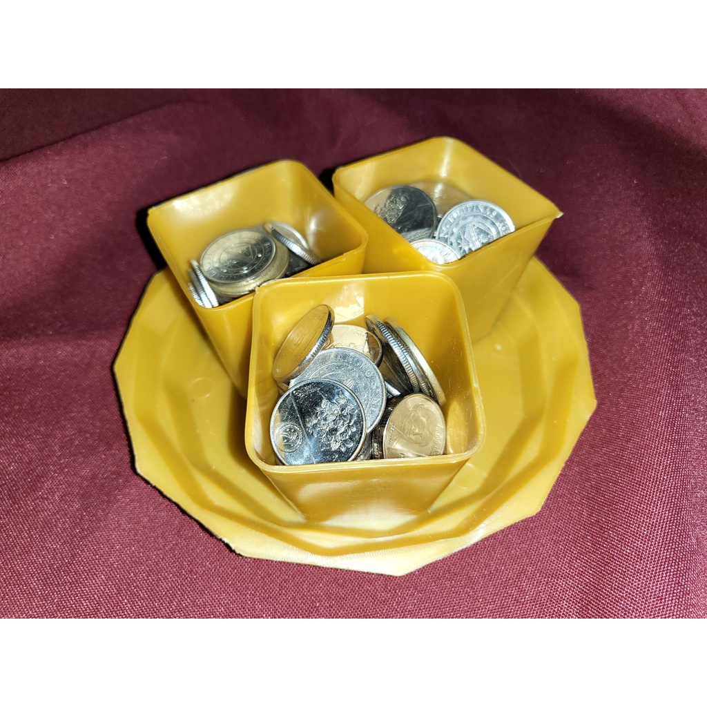 SALE SALE SALE mini gold lucky pots set / prosperity & wealth pots for
