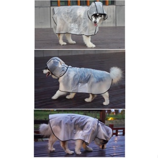 Transparent Large dog raincoat Pet raincoat Dog Raincoat Alaska Labrador big dog raincoat Rainy Day #9