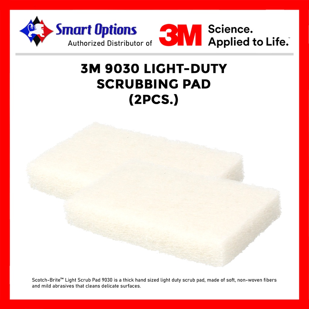 3M Scrubbing Pad 9030 White 2pcs Shopee Philippines