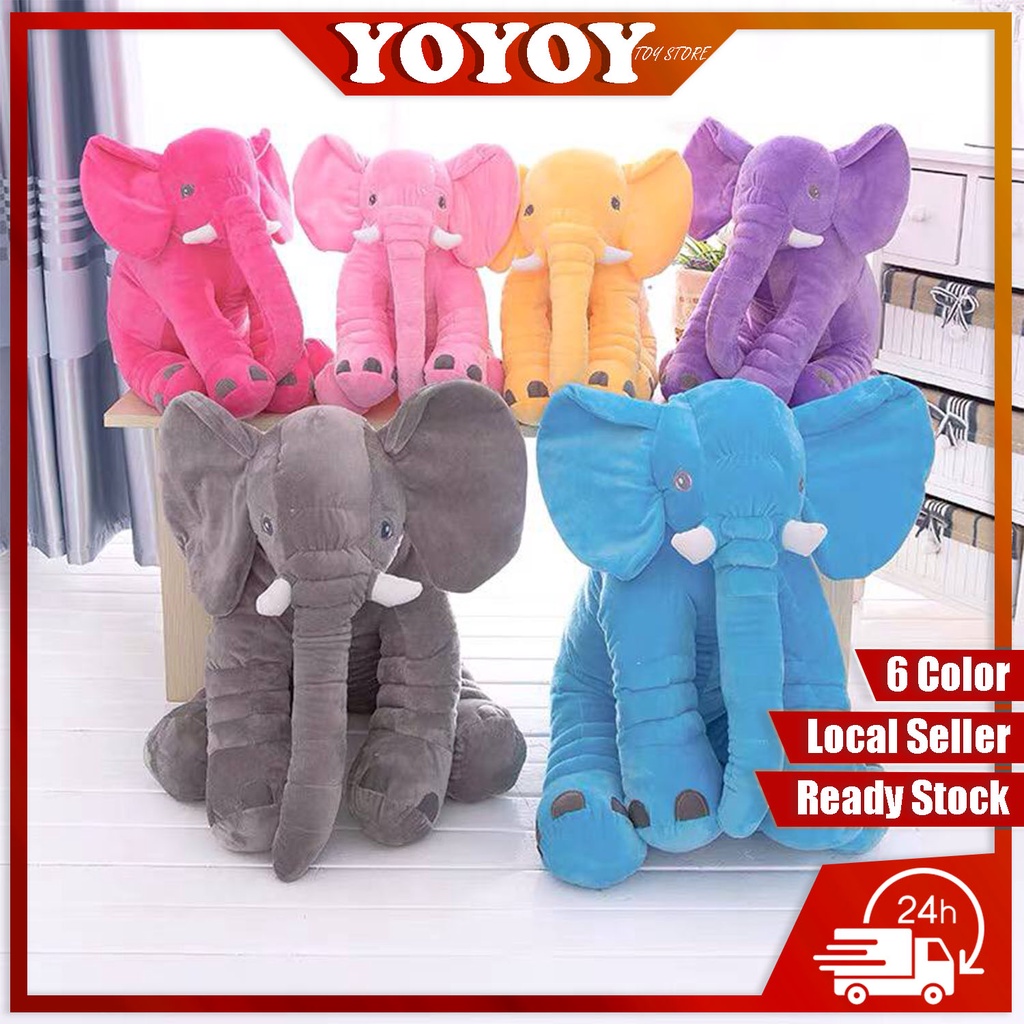 YOYOY 30 40 60cm Elephant Plushie Doll Cute Animal Stuffed Toys Anak