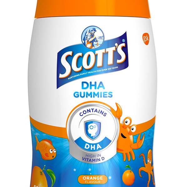 VITAMIN C For Kid - SCOTTS DHA Gummies Orange 60s Bottle