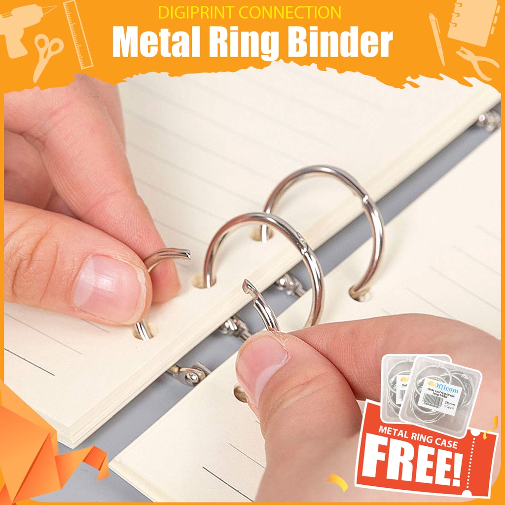 Metal Ring Binder Loose Leaf Circle Clip on Binder Loose Leaf Ring