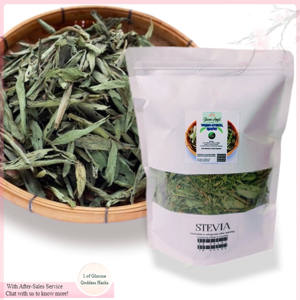 Glucose Angel Stevia Dried Leaves 20 grams Natural Sweetener Sugar