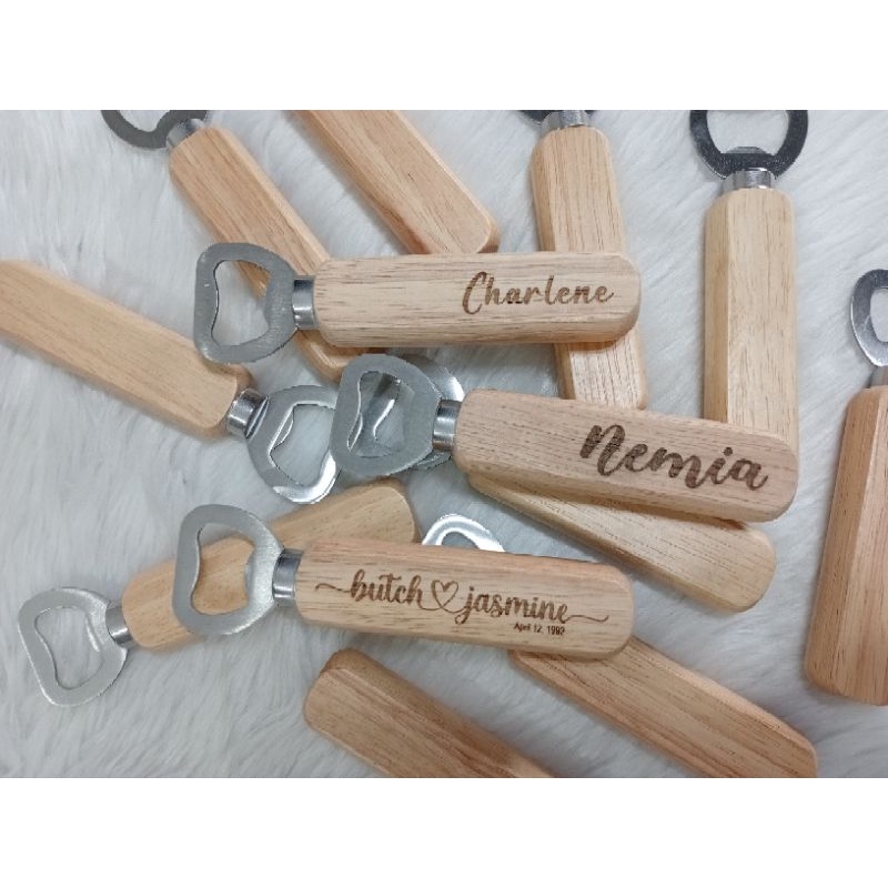 Personalized Wooden Bottle Opener (Laser Engraved) | Shopee Philippines