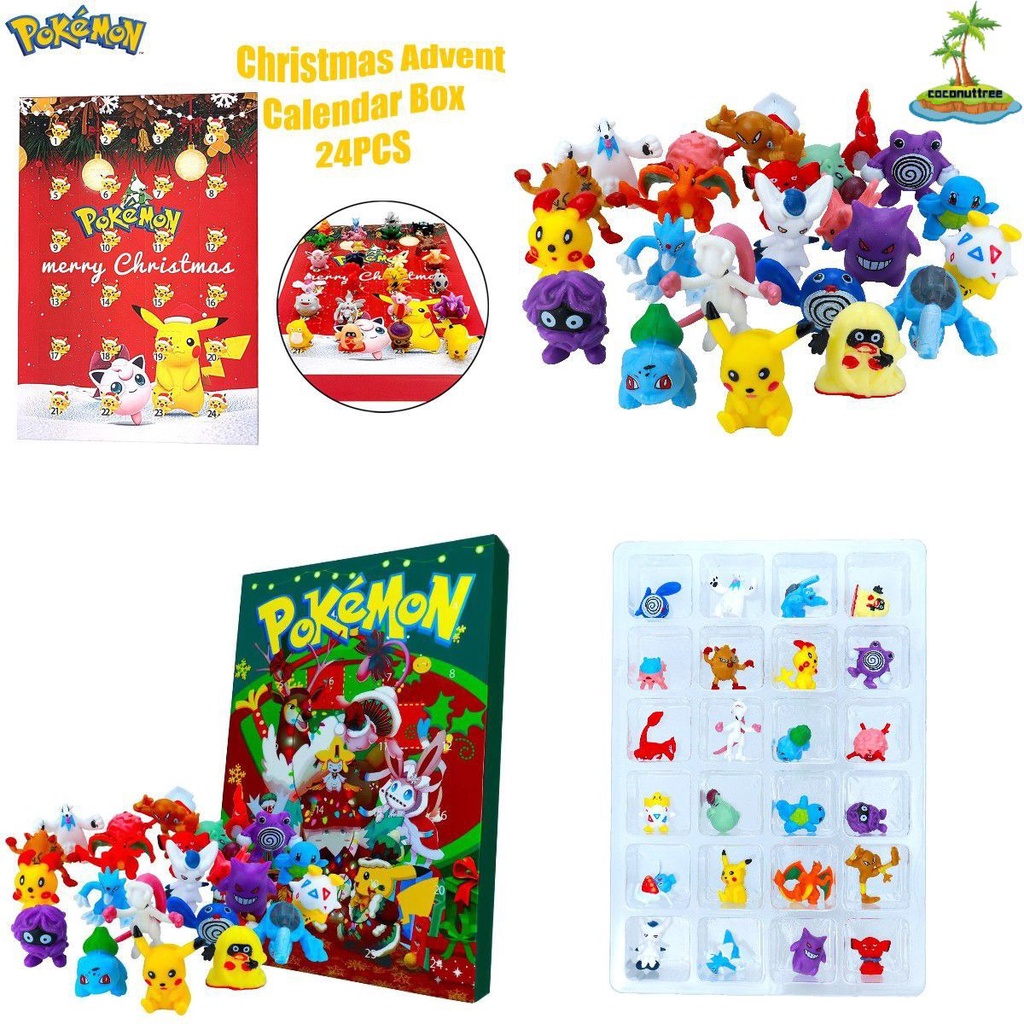 Halloween Pokemon Advent Calendar Fidget Toys Christmas 24 Days Blind