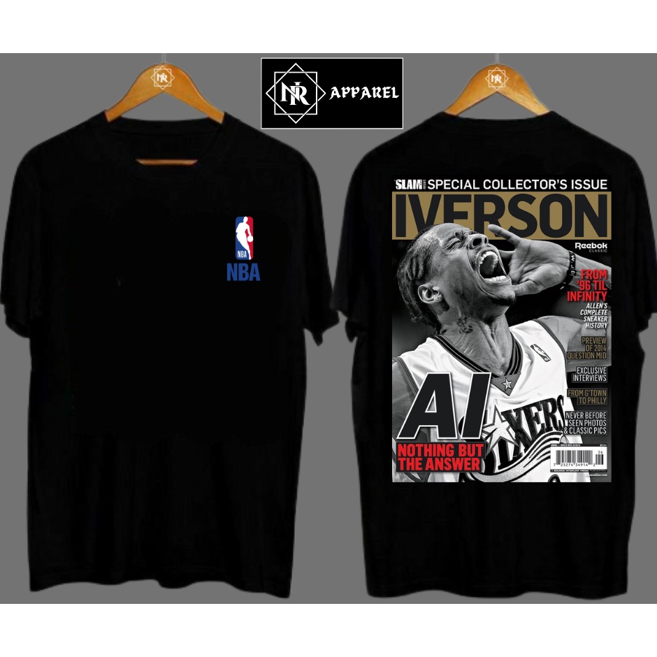 NBA - Sixers iverson Oversized For Mens And Womens Tops | Shopee ...