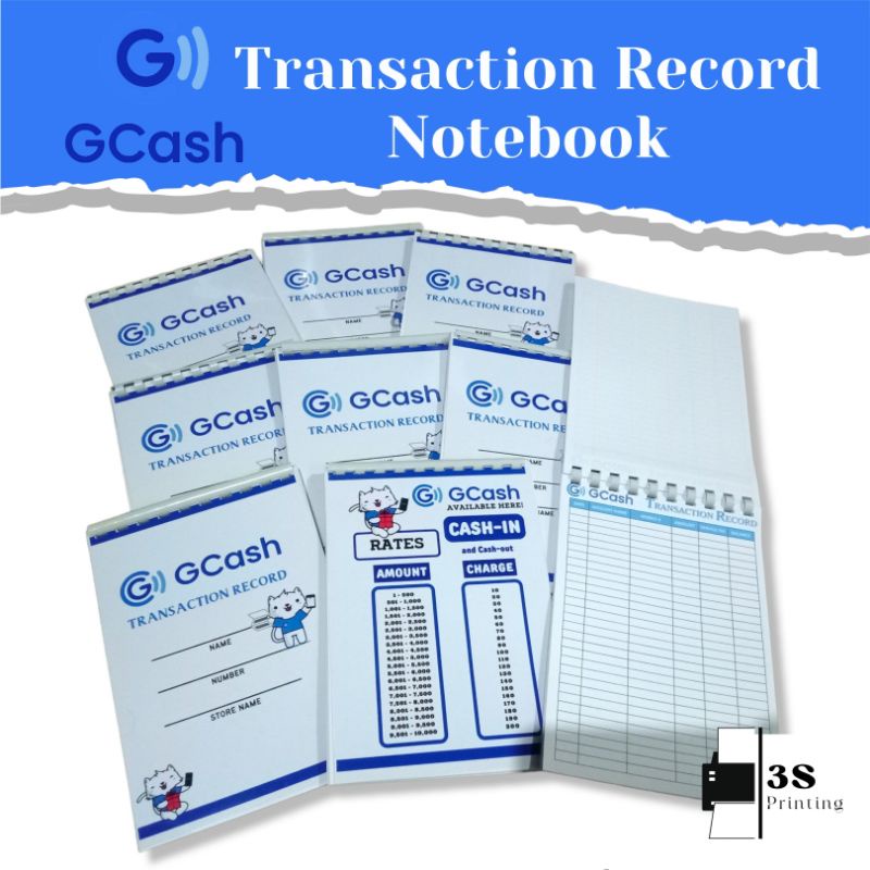 50pages Gcash Transaction Record List A5 Size Shopee Philippines 7272