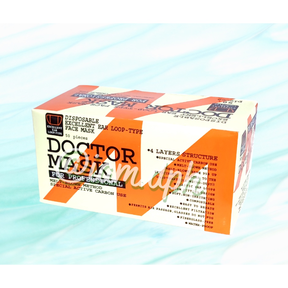Doctor Mask 50pcs Activated Carbon Face Mask Sterilized (Individually ...
