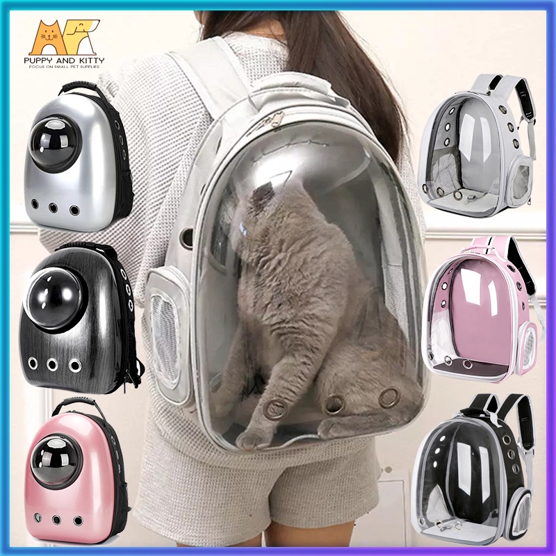 Cat Backpack carrier cat capsule bag dog cat travel transparent