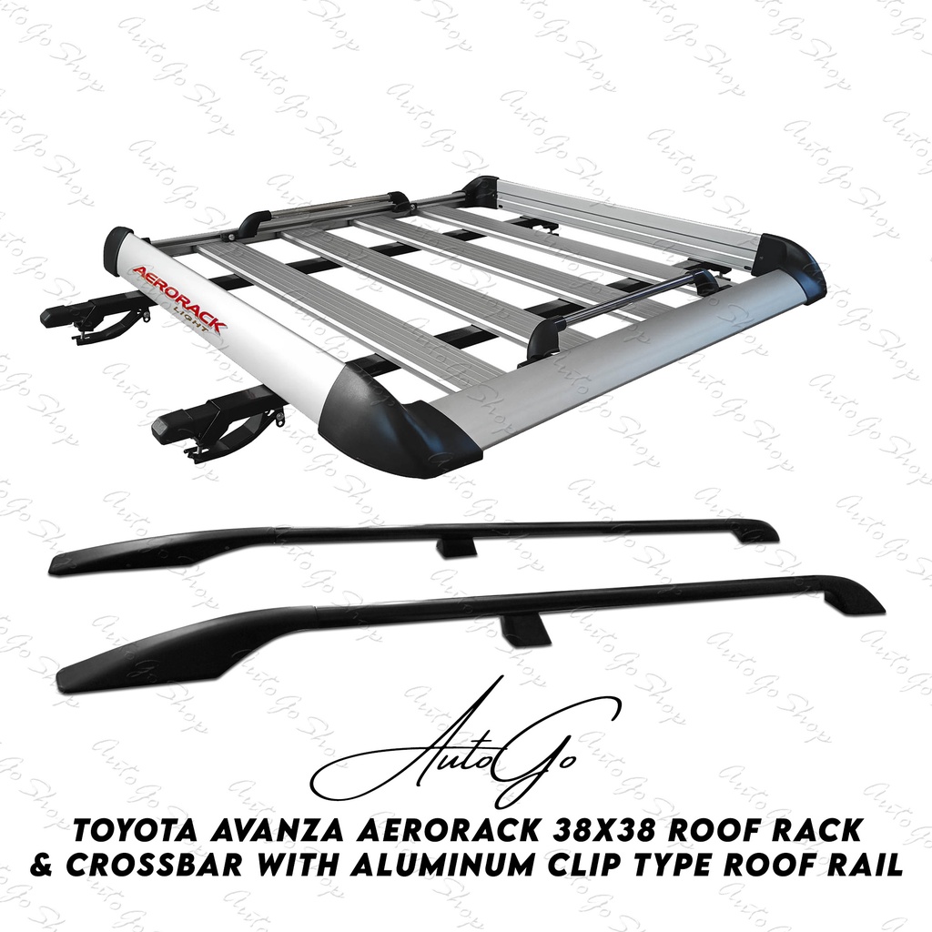 Toyota Avanza 20122021 AERORACK 38x38 Roof Rack Silver & Crossbar with
