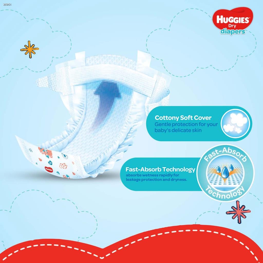 Headphones & Headsets Huggies Dry Diapers Small 38 pcs x 2 packs 76 pcs