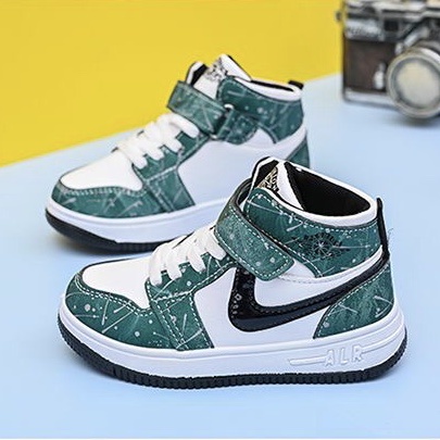 New fashion kids shoes for boys high-cut AJ1 classical basketball sneakers for girls(size 26-37)