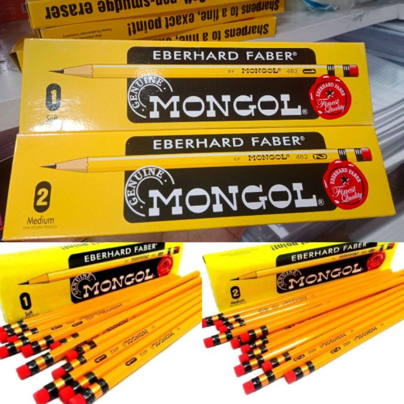 MONGOL PENCIL #1/ #2 (3pcs/pack) | Shopee Philippines