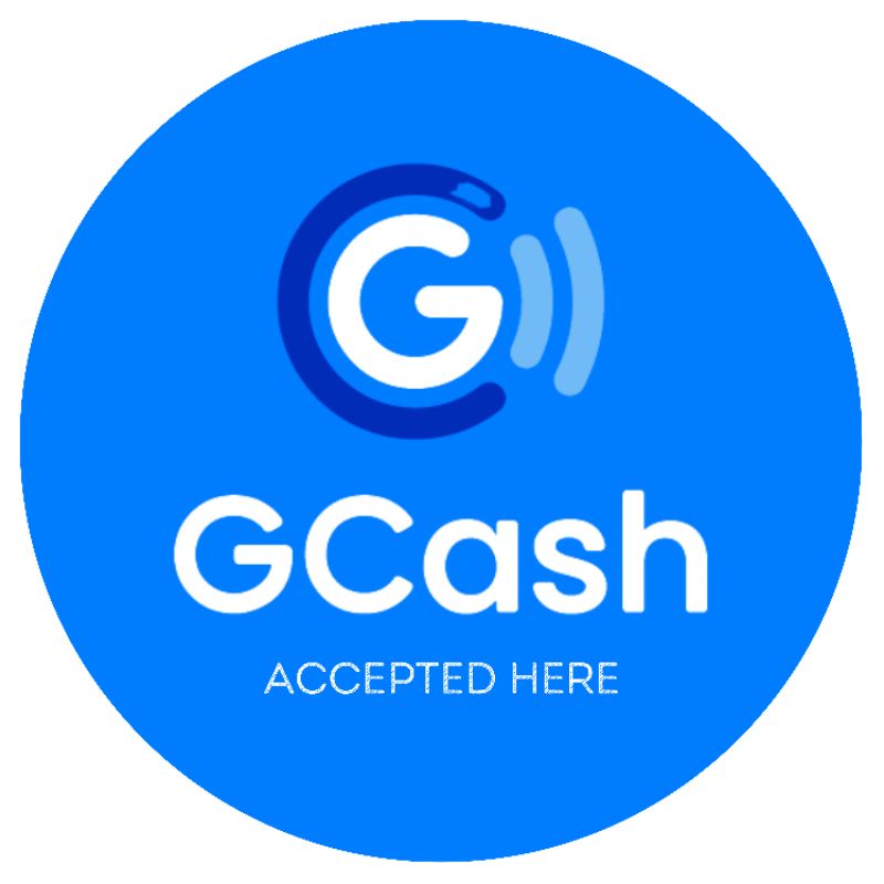 Gcash Accepted Here Signage Vinyl Sticker (laminated with matte photo