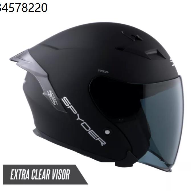 spyder helmet Spyder Fuel Model Half Face Dual Visor Helmet (Free Clear