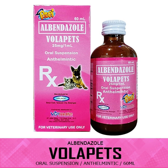 LKJPapi Volapets Oral Suspension Anthelmintic Albendazole Dewormer For