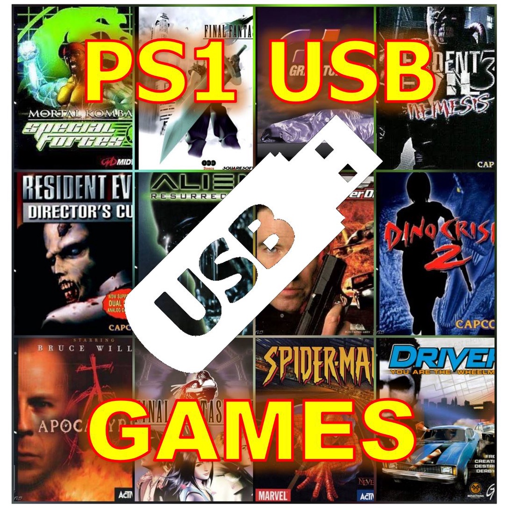 PS1 USB Games For PS2 USB PS1 Games for PS2 Mcboot card + USB games