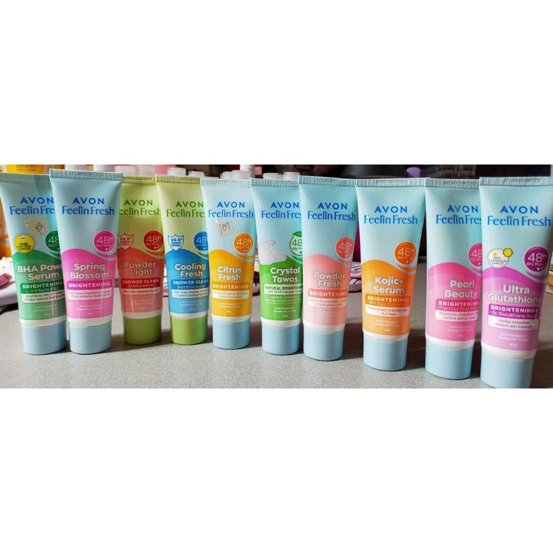 Avon Feelin Fresh Quelch Anti perspirant Deodorant Creams 60g Shopee