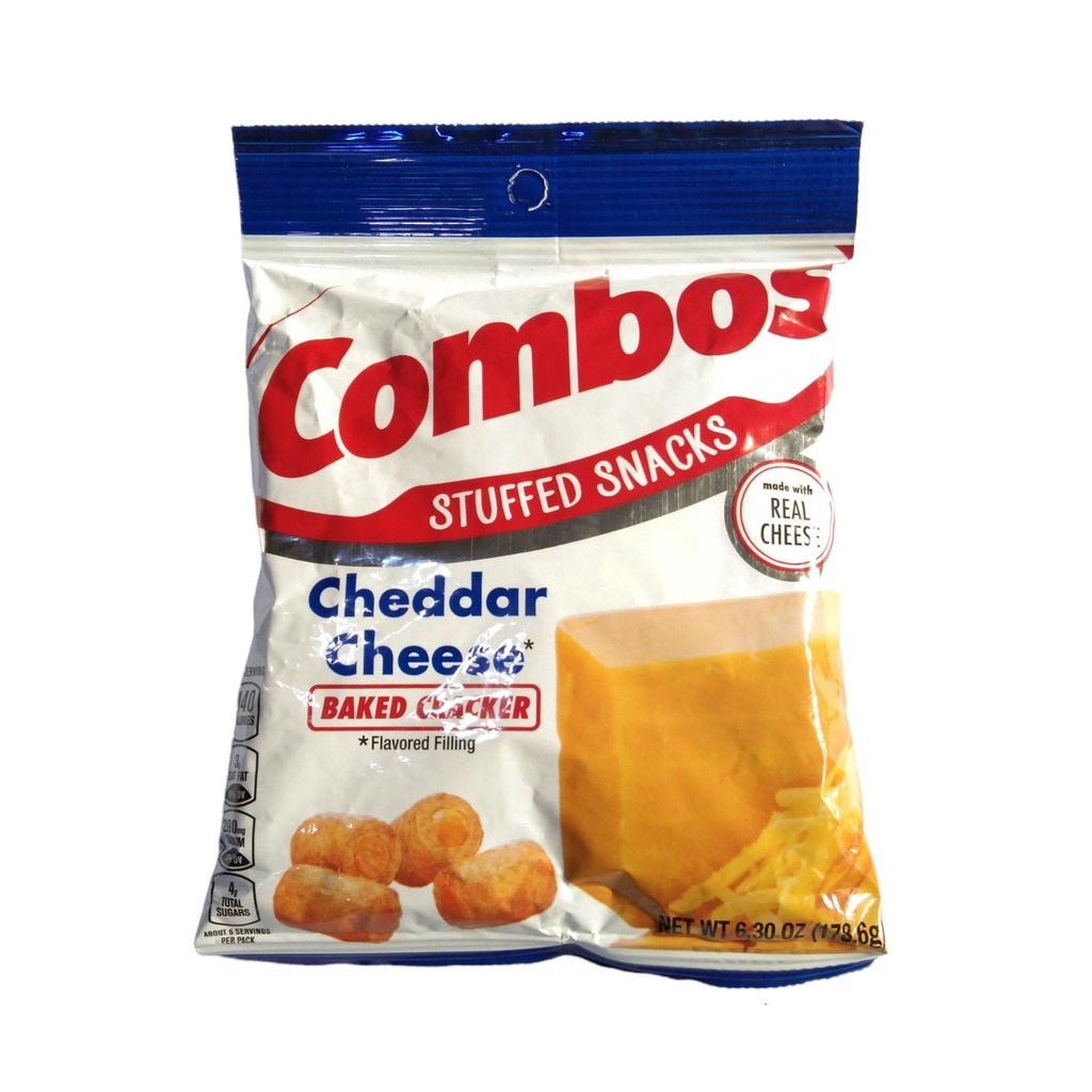 Combos Stuffed Snacks Cheddar Cheese (178.6g) | Shopee Philippines