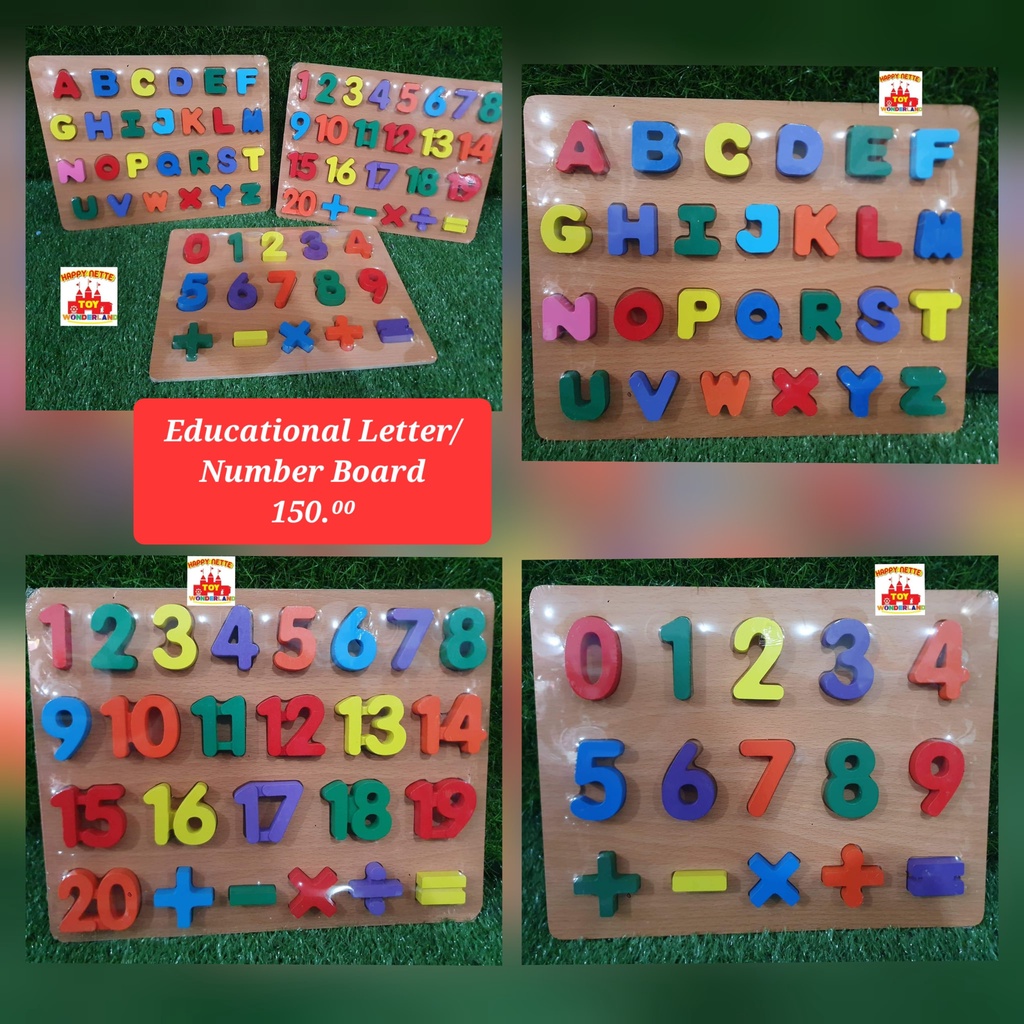 Educational Letter & Number Board Shopee Philippines
