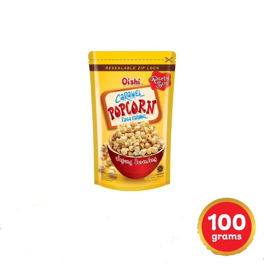 Popcorn CARAMEL OISHI Corn BERONDONG Taste CARAMEL 100GR HALAL Shopee