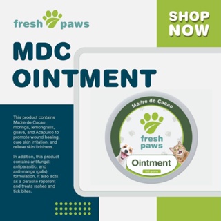 Fresh Paws Natural Madre de Cacao (MDC) Prime Dog & Cat Ointment for Wound Healing 100grams