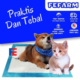 Underpad SIZE BIG One Pet / Toilet Training / Animal Urinal Placemat 60x60cm Dog Cat FEFARM