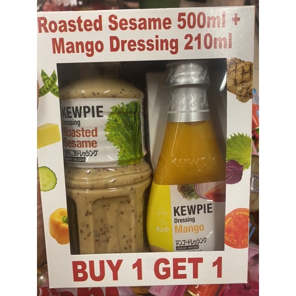 Kewpie Dressing Roasted Sesame 500ML W/FREE Kewpie Mango Deessing