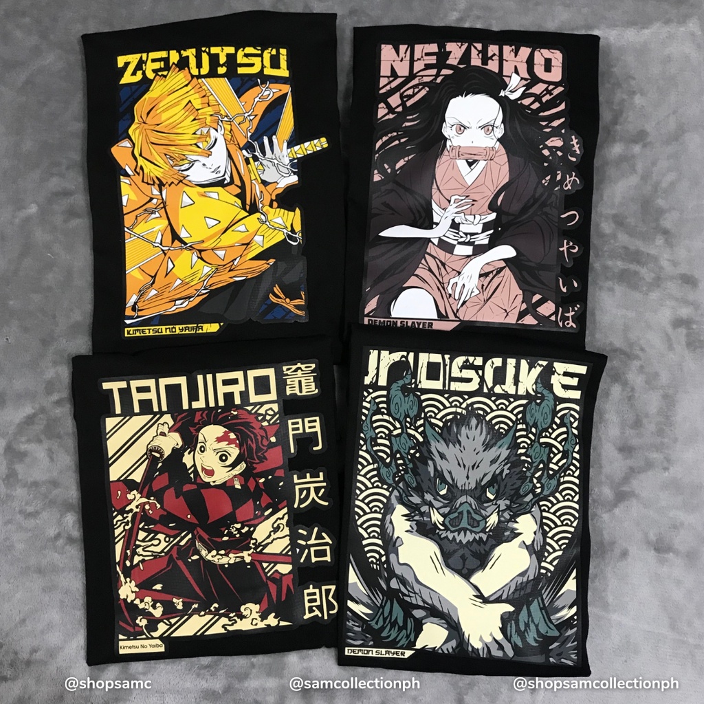 Demon Slayer Tanjiro Nezuko Zenitsu Inosuke Anime Shirt
