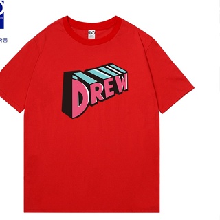 Justin Bieber Same Style drew house Smiley Candy Color Short Sleeve European American Street T-Shirt Men Women #3