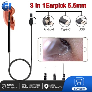 3 In1 Ear Cleaner Endoscope Hd Camera Visual Earpick USB For Android PC Ear Cleaning Tools ​5.5mm