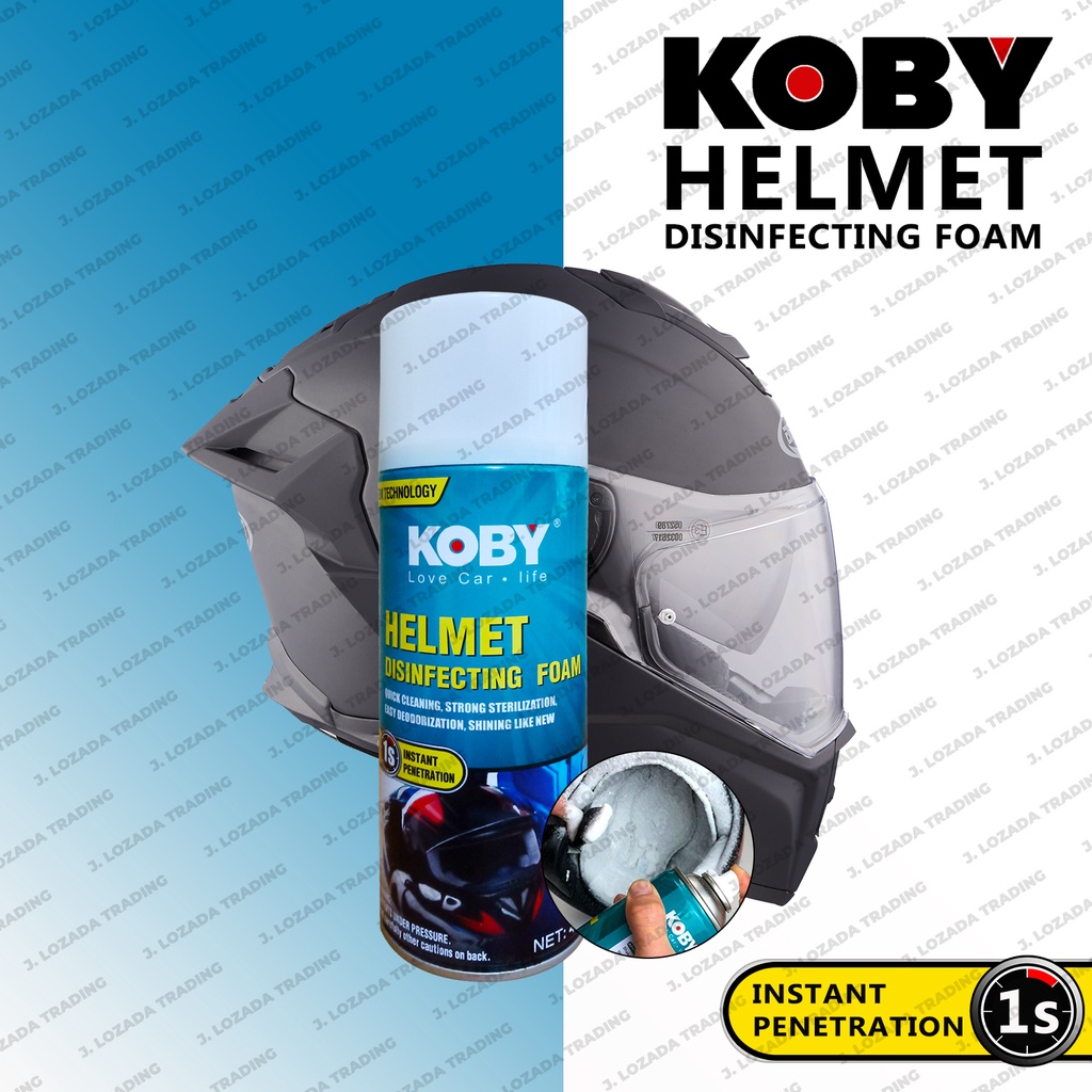 ORIGINAL KOBY HELMET FOAM SPRAY 450ML Disinfectant Foam Spray for