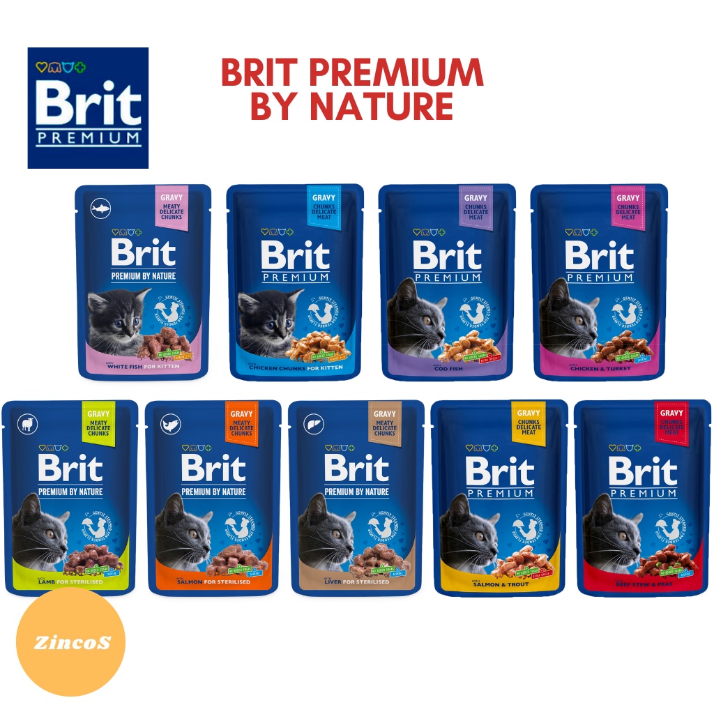 Brit Premium Wet Cat Food Pouch | Shopee Philippines