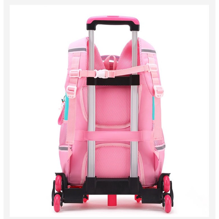 Unicorn Kids Trolley bag School bag Cartoon backpack for kids girl Large capacity Waterproof