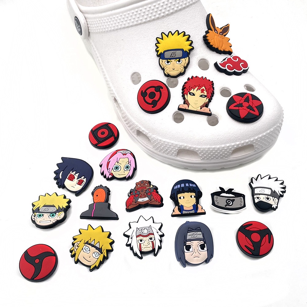 Naruto series/Crocs Jibbitz Charms/jibbitz anime Decoration Buckles