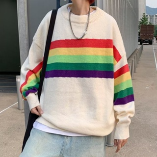 gifts port wind ins tide brand sweater men's loose 2022 autumn and winter new thickened trend cartoon round neck sweater fast shipping