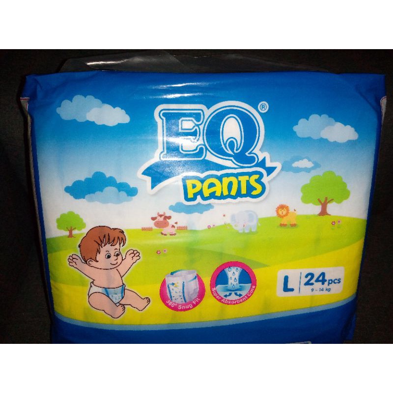 EQ Pants Diaper Large by 24pcs Shopee Philippines