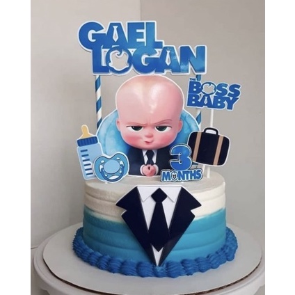 Personalized baby boss cake topper set theme | Shopee Philippines