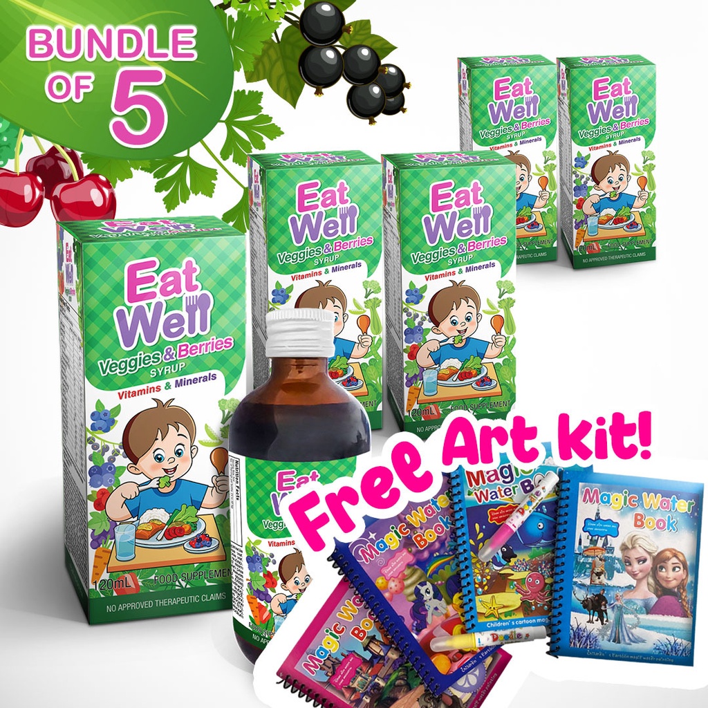 EATWELL Veggies & Berries Appetite Booster Multivitamins Syrup FREE Art