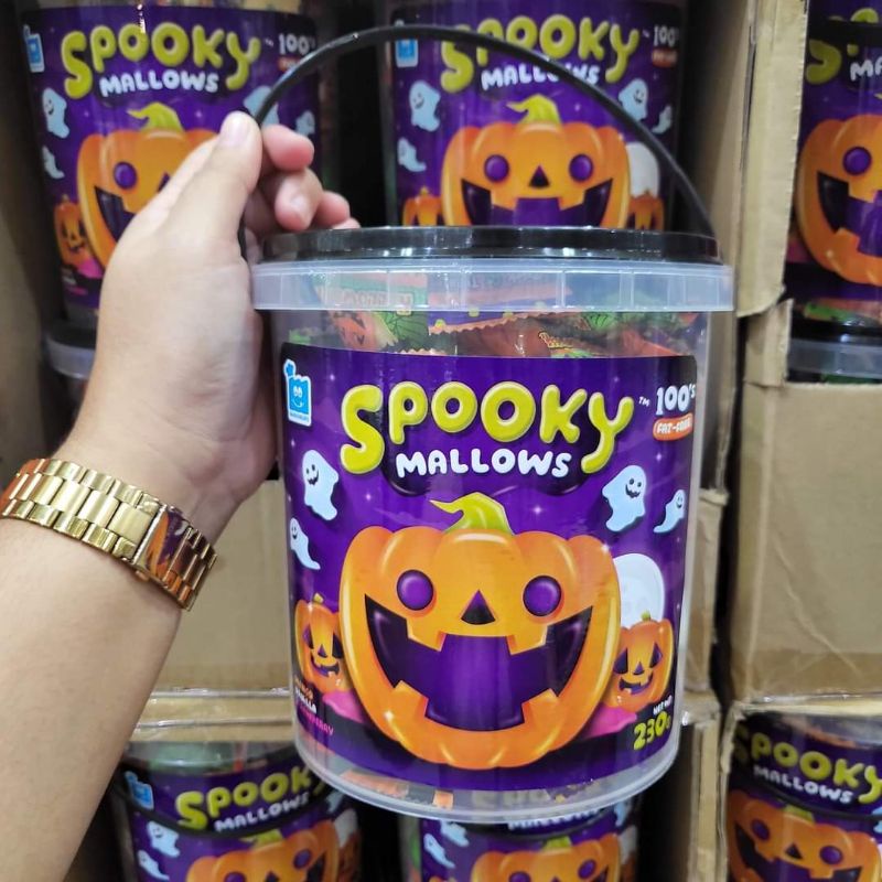 Spooky Halloween Marshmallow FAT FREE Bucket 100pcs/200g Shopee