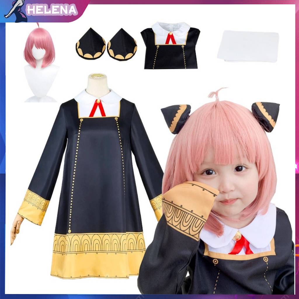 Spy X Family Costume
 【COD】Anime Spy X Family Cosplay Anya Forger Cosplay Costume full set