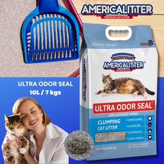 AmericaLitter cat litter sand 10L / 7 kgs Ultra Odor seal cat litter sand 10L Ultra odor seal 10L