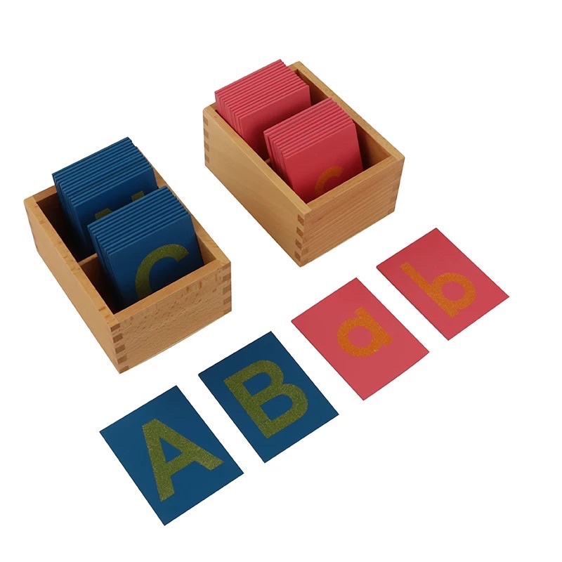 Montessori Capital and Lower Case Sandpaper Letters | Shopee Philippines