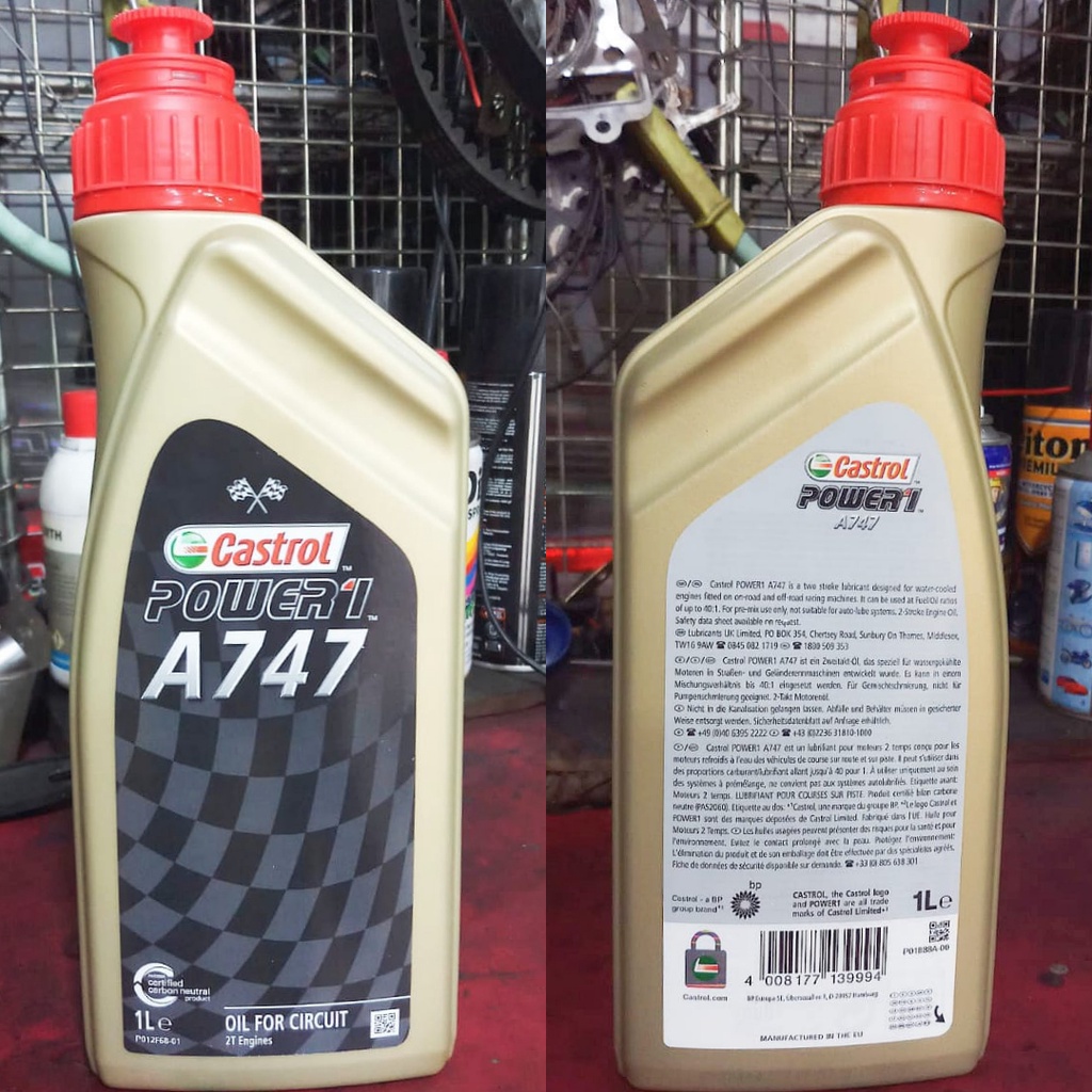 Original Side racing Oil 2 Stroke Castrol A747 1L Shopee Philippines