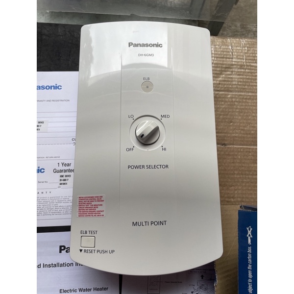 Panasonic water heater multi point DH6GM3 with warranty Shopee